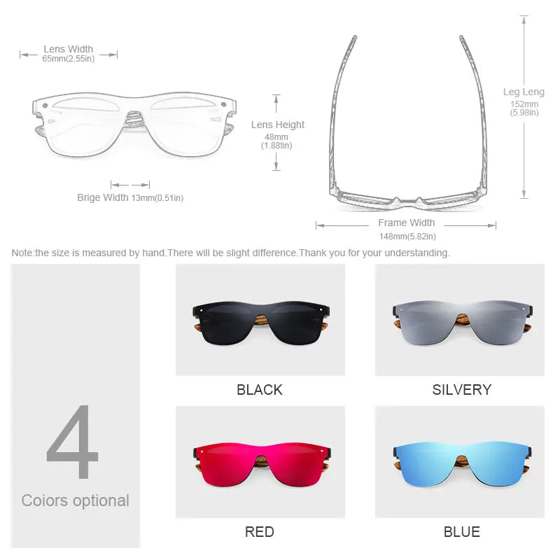 Oi Wood Sunglasses Women Men Sun Glasses Driving oculos Multi Color Uv 400