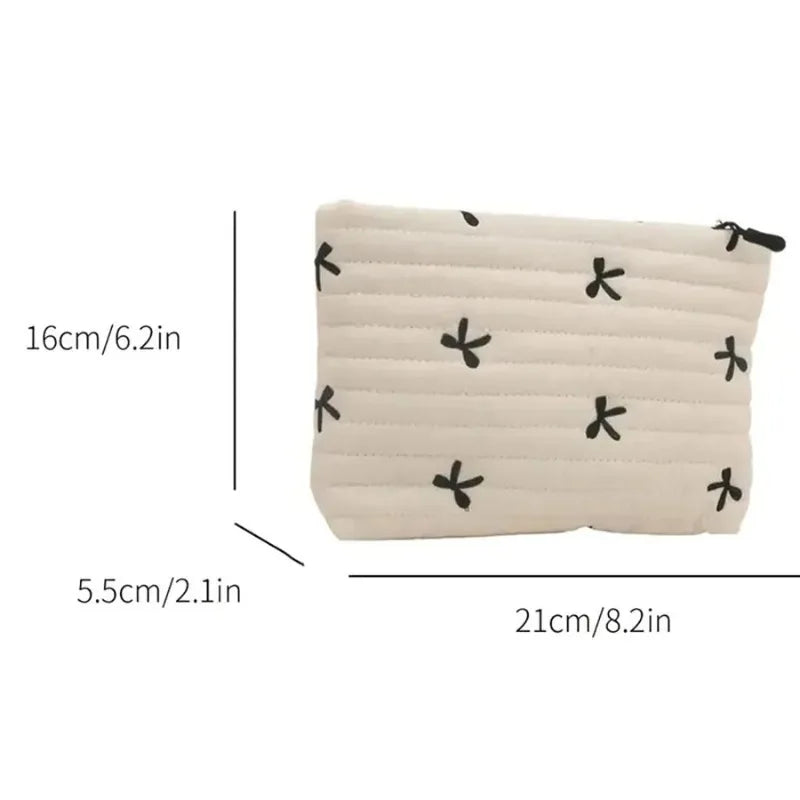 Cute Cosmetic Bag with Zipper Large Capacity