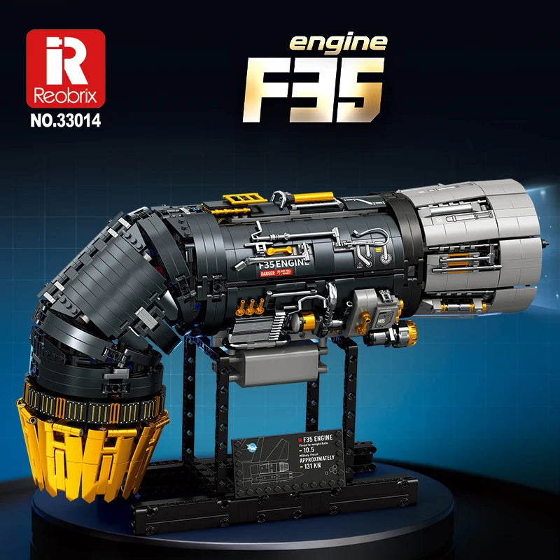 Reobrix Turbofan Engine Building Blocks 1812PCS