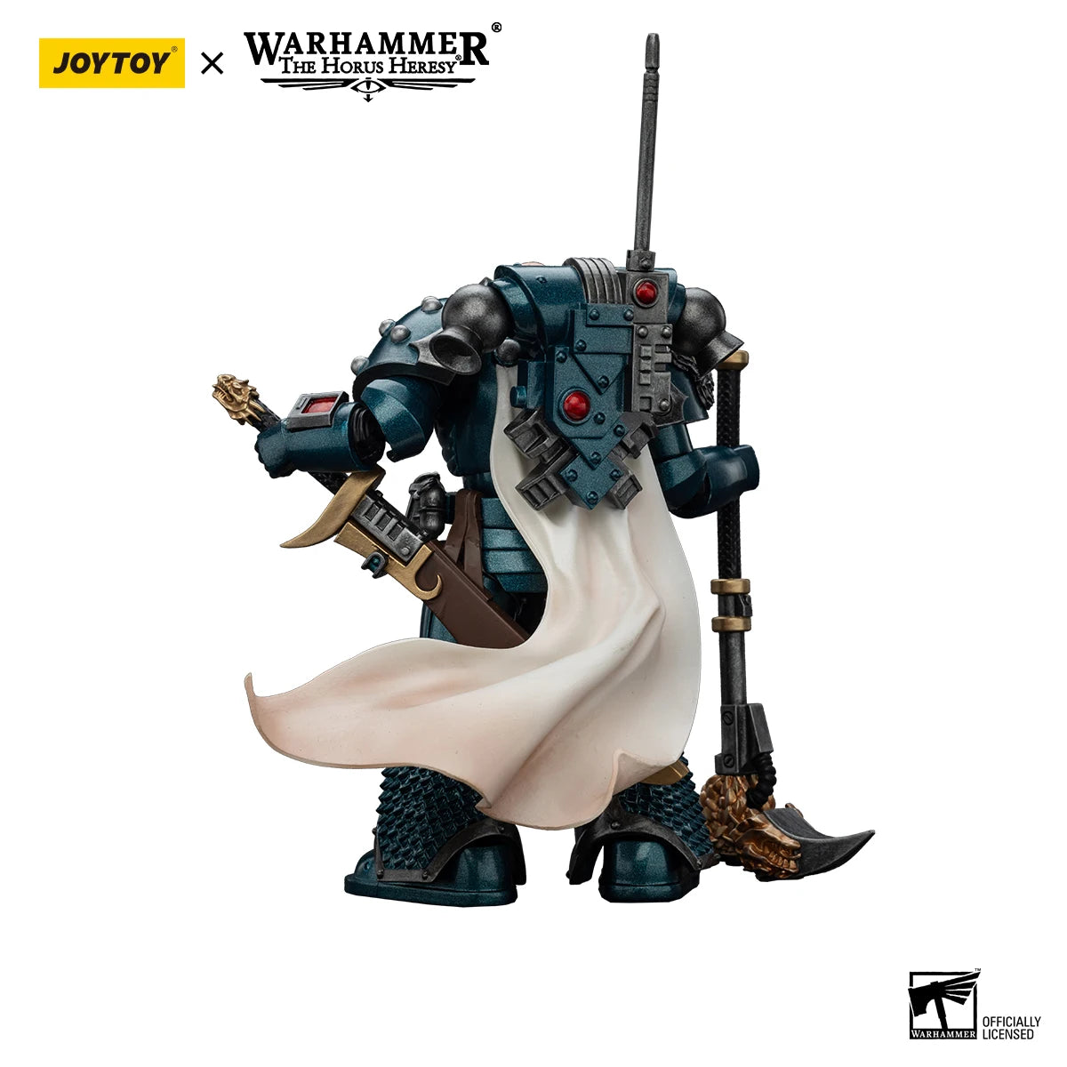 JOYTOY Warhammer 40k 1/18 Action Figures Anime 12.6cm Alpha Legion Legion Praetor with Power Sword Harrowmaster Armillus Dynat