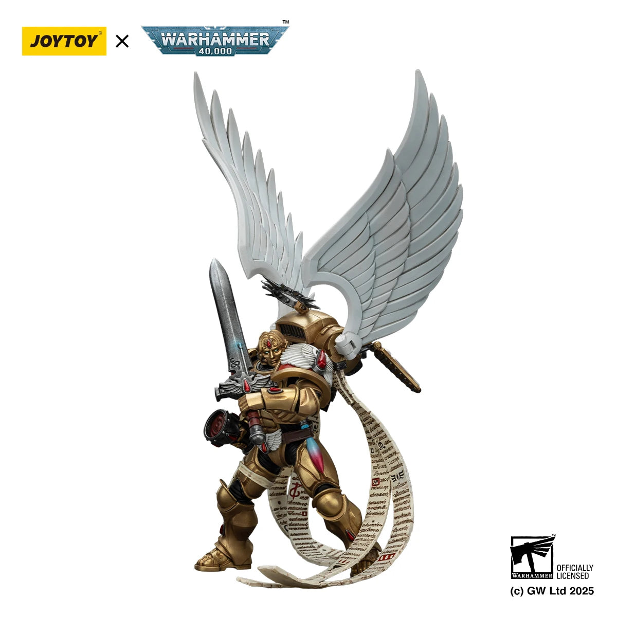 JOYTOY Warhammer 40k 1/18 Action Figures Blood Angels The Sanguinor with Encarmine Broadsword