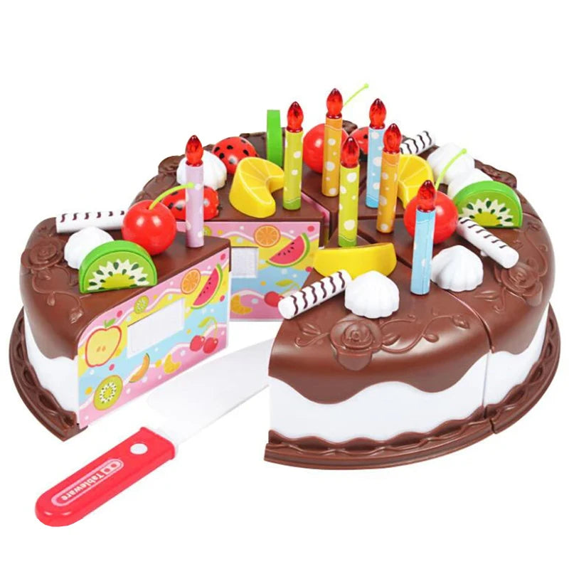 Kitchen Toys Plastic Cutting Food