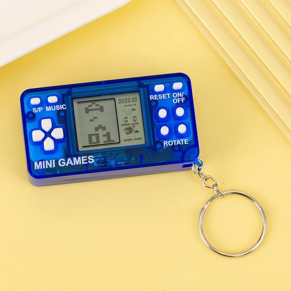 Mini Retro Handheld Game Console Keychain