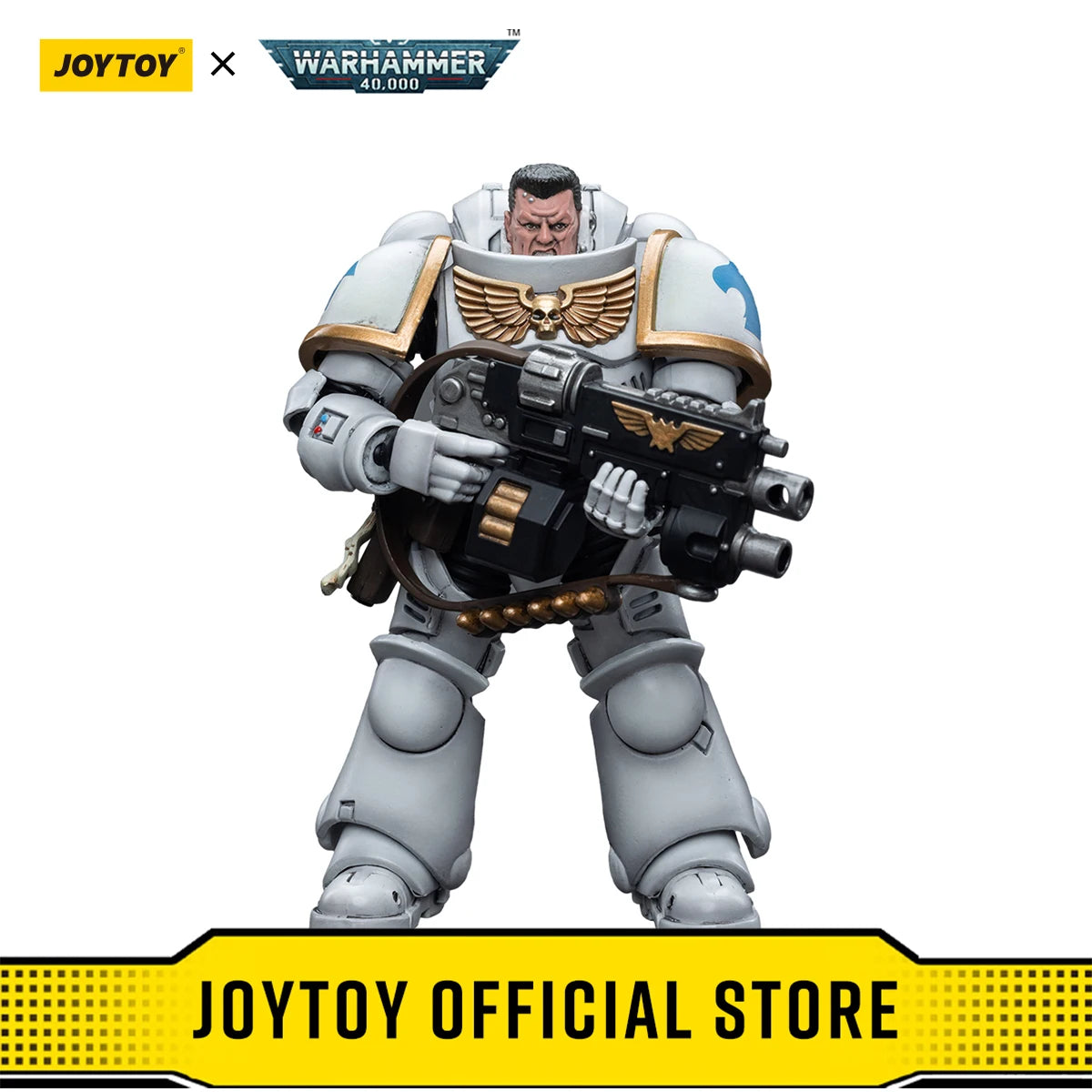 JOYTOY Warhammer 40k 1/18 Action Figures Space Marines White Consuls Intercessors 1