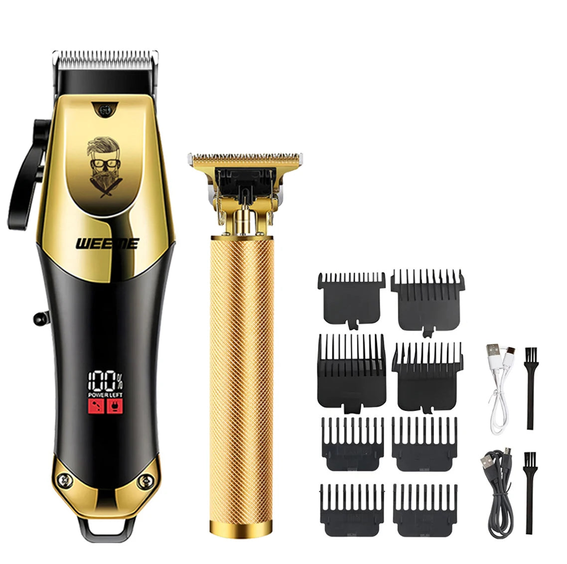 T9 Vintage Men's Electric Hair Clipper Beard Trimmer/Rechargeable