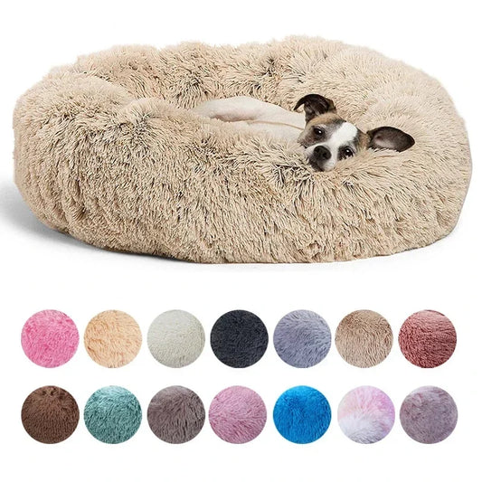 Cosy Round Plush Pet Bed 40-90cm