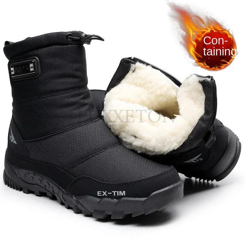 Snow Winter Boots Men Hiking Shoes Waterproof