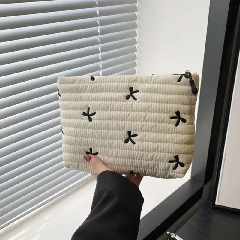 Cute Cosmetic Bag with Zipper Large Capacity
