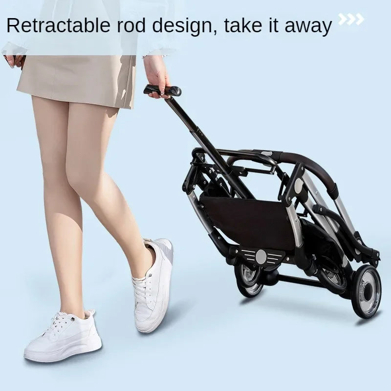 Retro Style Foldable Aluminum Pet strollers