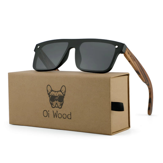 Oi Wood Sunglasses For Men Women Polarized Sunglasses For Men Square Anti Glare Driver Mirror Sun Glasses Women UV400