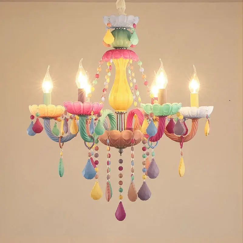 Designer Colorful Crystal Chandelier Lights