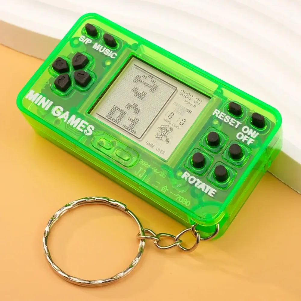 Mini Retro Handheld Game Console Keychain