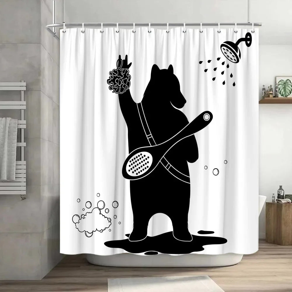 Funny Cat Shower Curtain