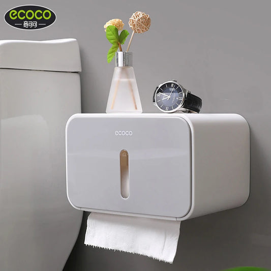 ECOCO Toilet Paper Roll Holder Wall Mounted
