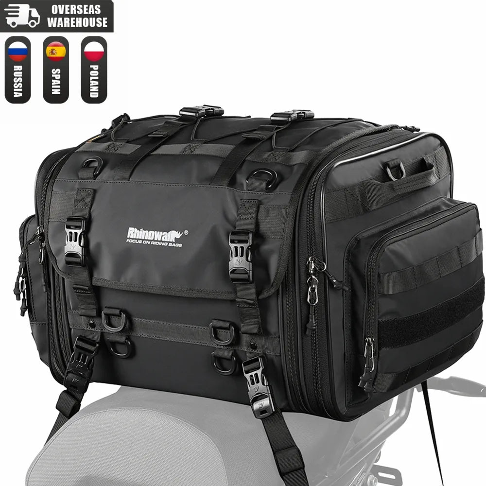 오토바이 방수 PVC 40-60L 후면 테일 SaddleBag