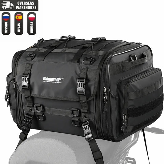 Motorcycle Waterproof PVC 40-60L Rear Tail SaddleBag