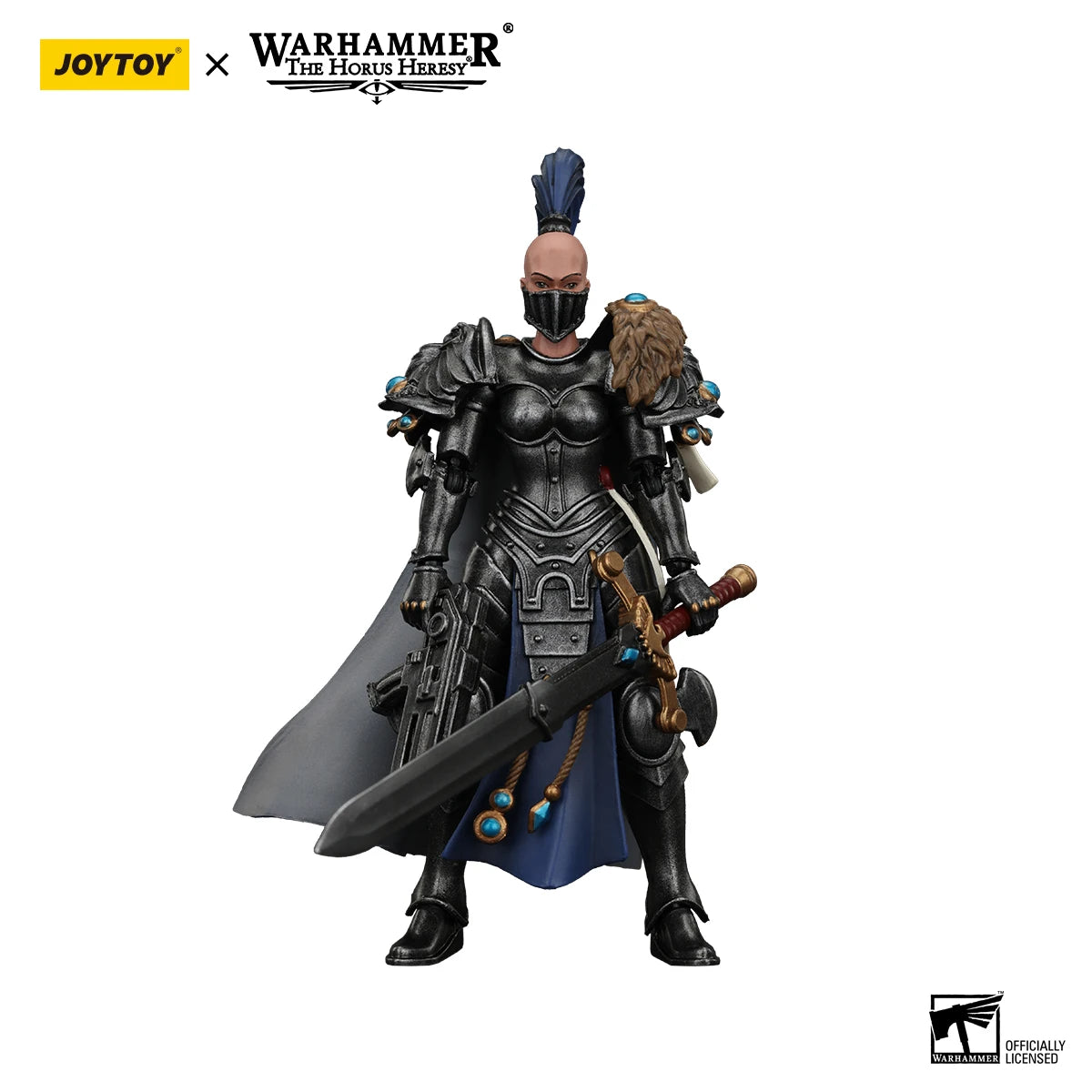 JOYTOY Warhammer 40k 1/18 Action Figures Sisters of Silence Knight-Commander Jenetia Krole White Falcons Vigilator Cadre