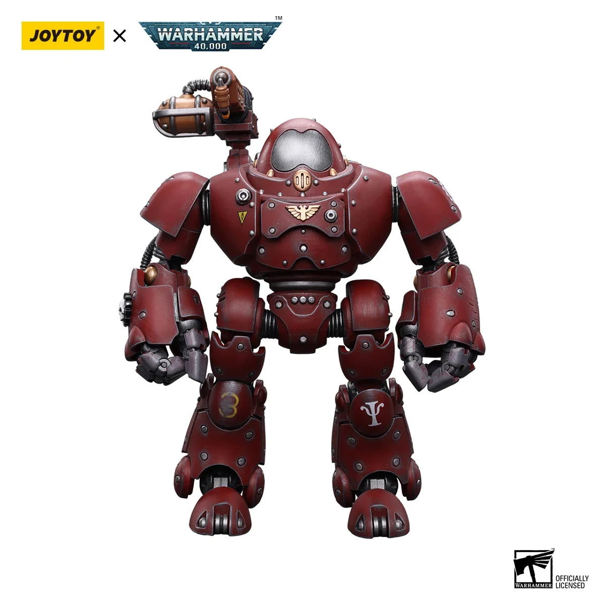 JOYTOY Warhammer 40k 1/18 Action Figures Mecha Anime  Adeptus Mechanicus Kastelan Robot with Incendine Combustor Model Toys