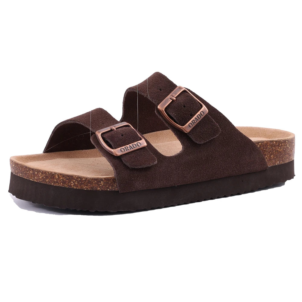 Classic Cork Clogs Suede Sandals With Arch Support