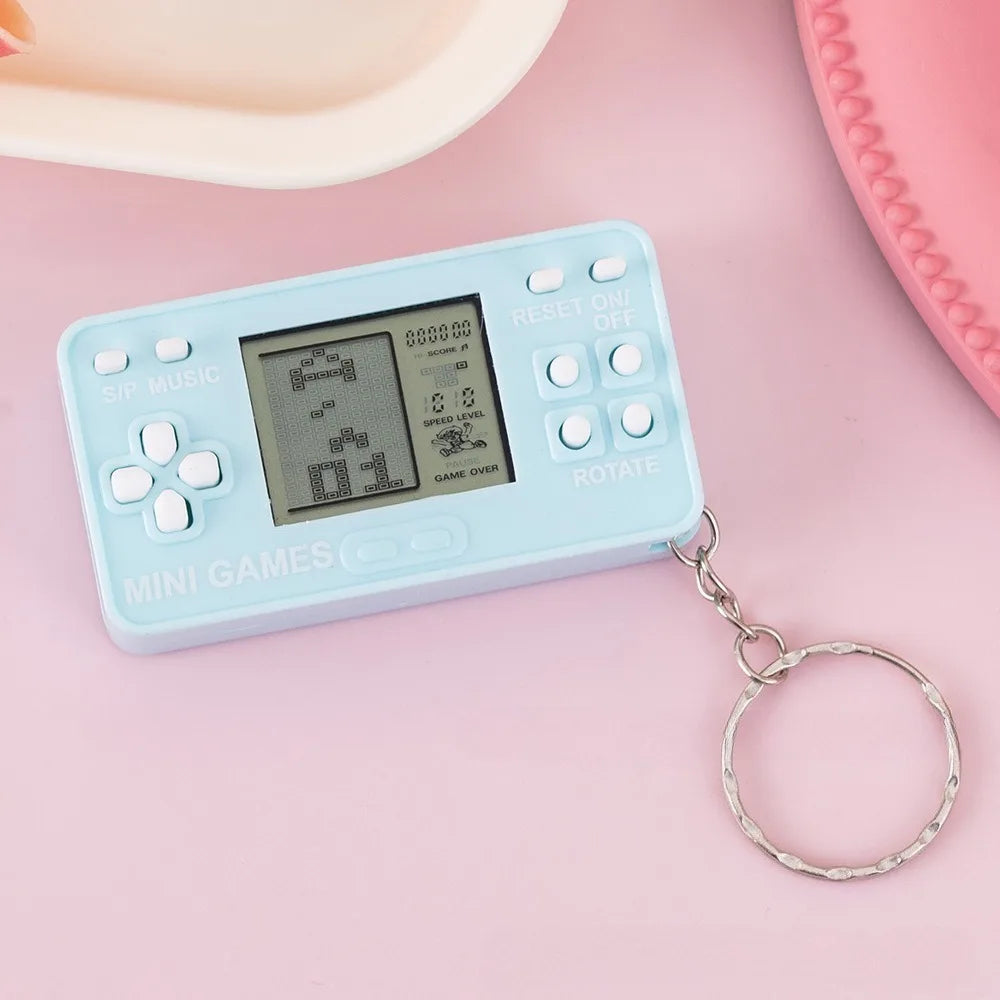 Mini Retro Handheld Game Console Keychain