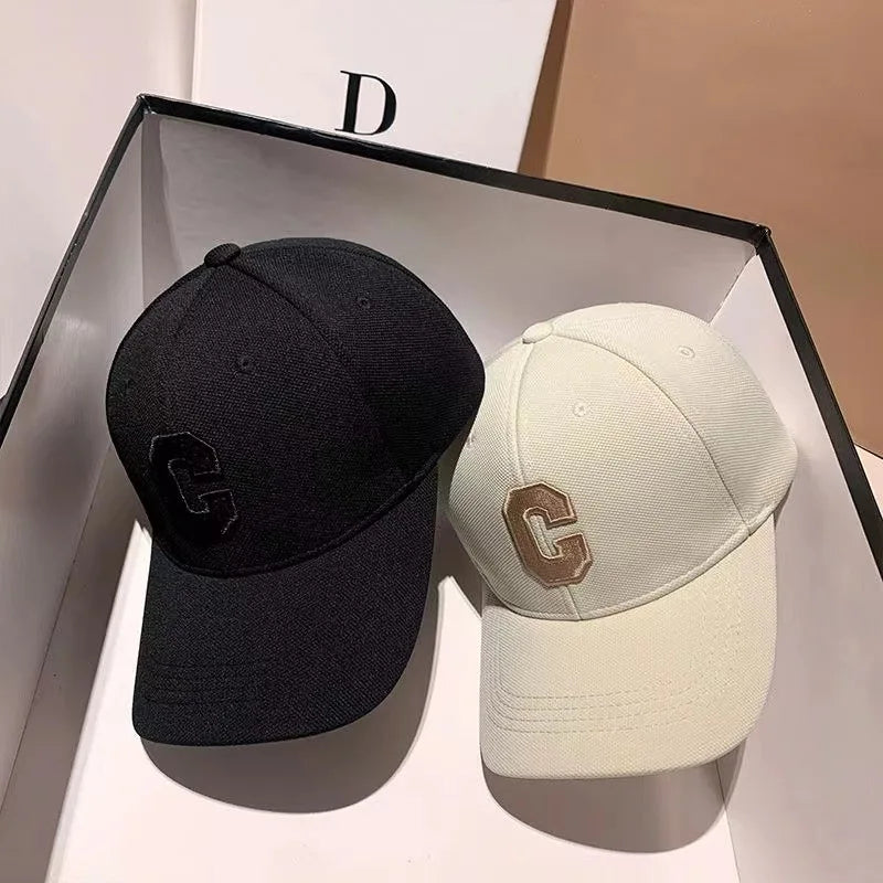 C Letter Embroidered Baseball Cap Kpop Fashion