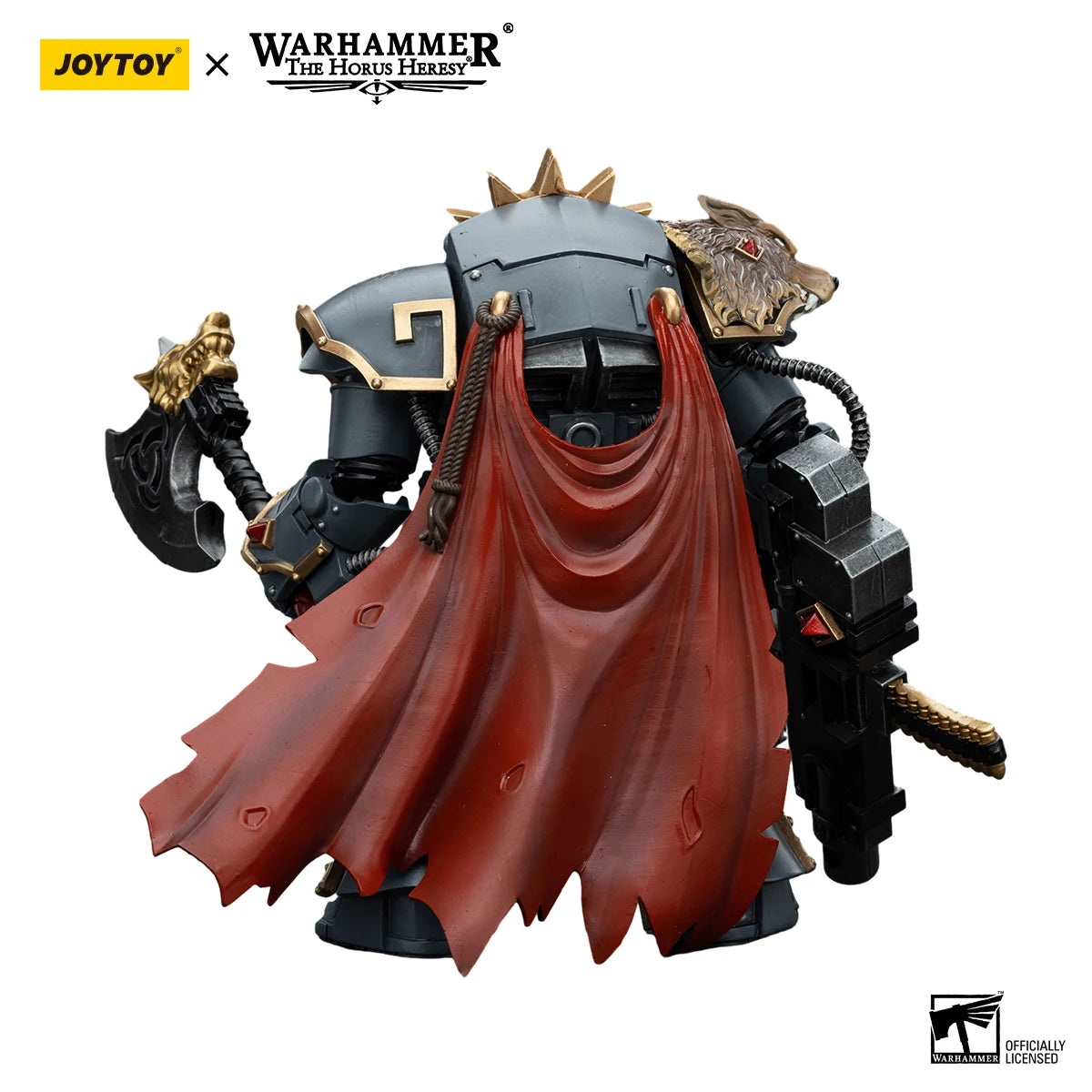 JOYTOY Warhammer 40k 1/18 Action Figures Space Wolves Hvarl Red-Blade