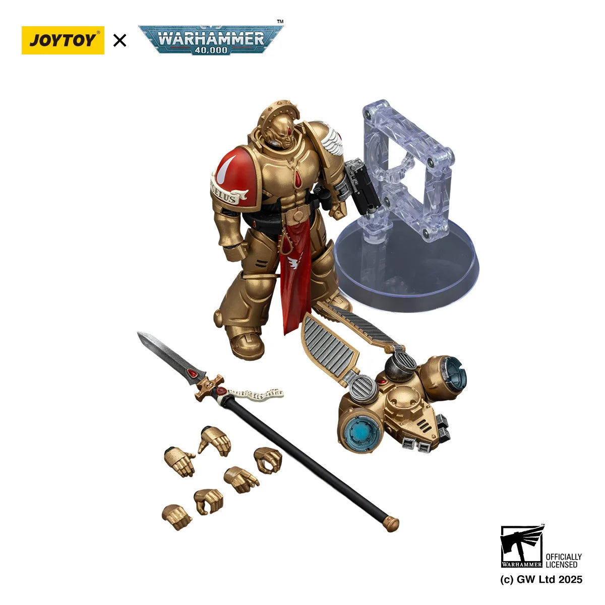 JOYTOY Warhammer 40k 1/18 Action Figures Blood Angels Sanguinary Guard with Inferno Pistol and Encarmine Blade