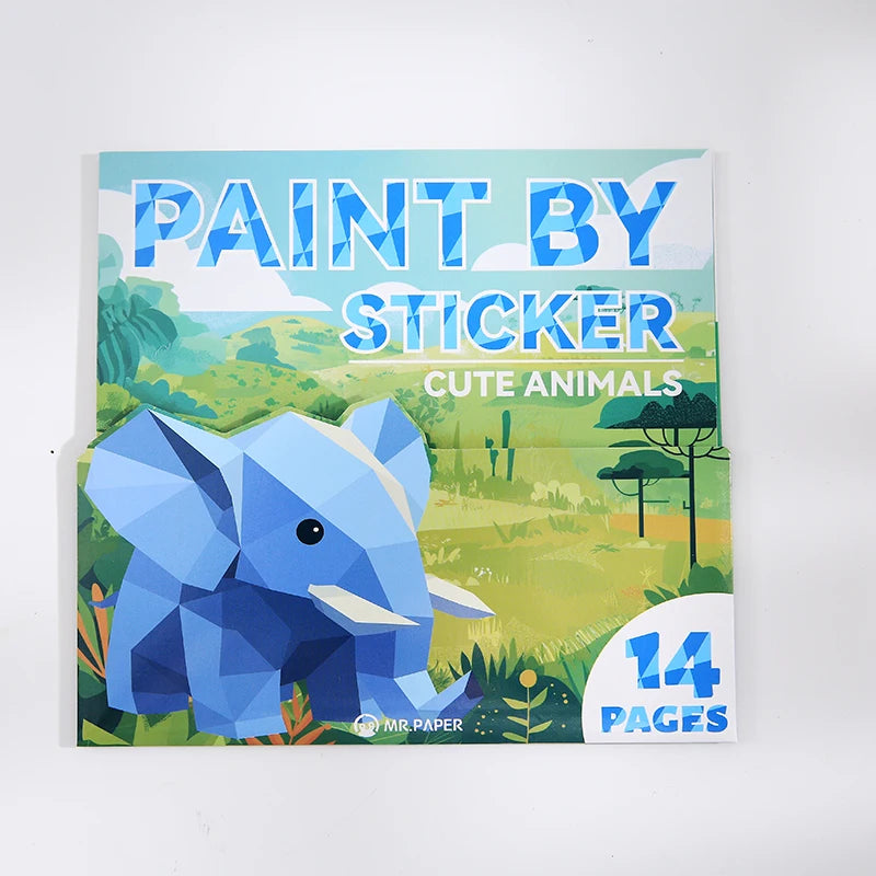 3D Geometric Collage DIY Stickers 12pcs