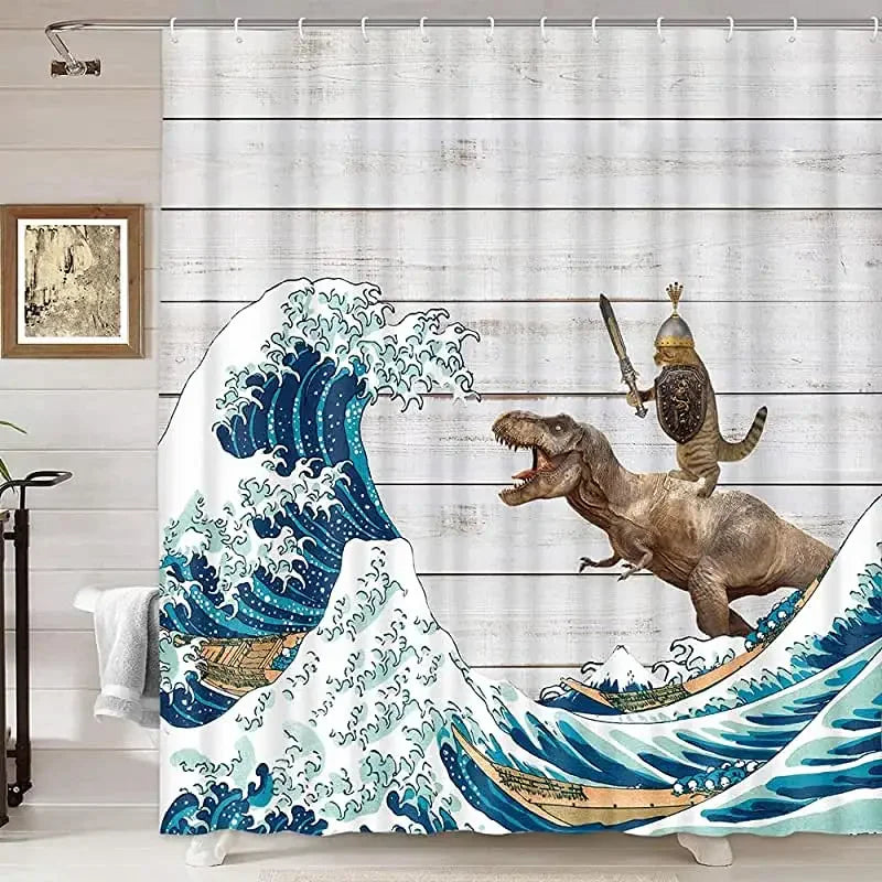 Funny Cat Shower Curtain