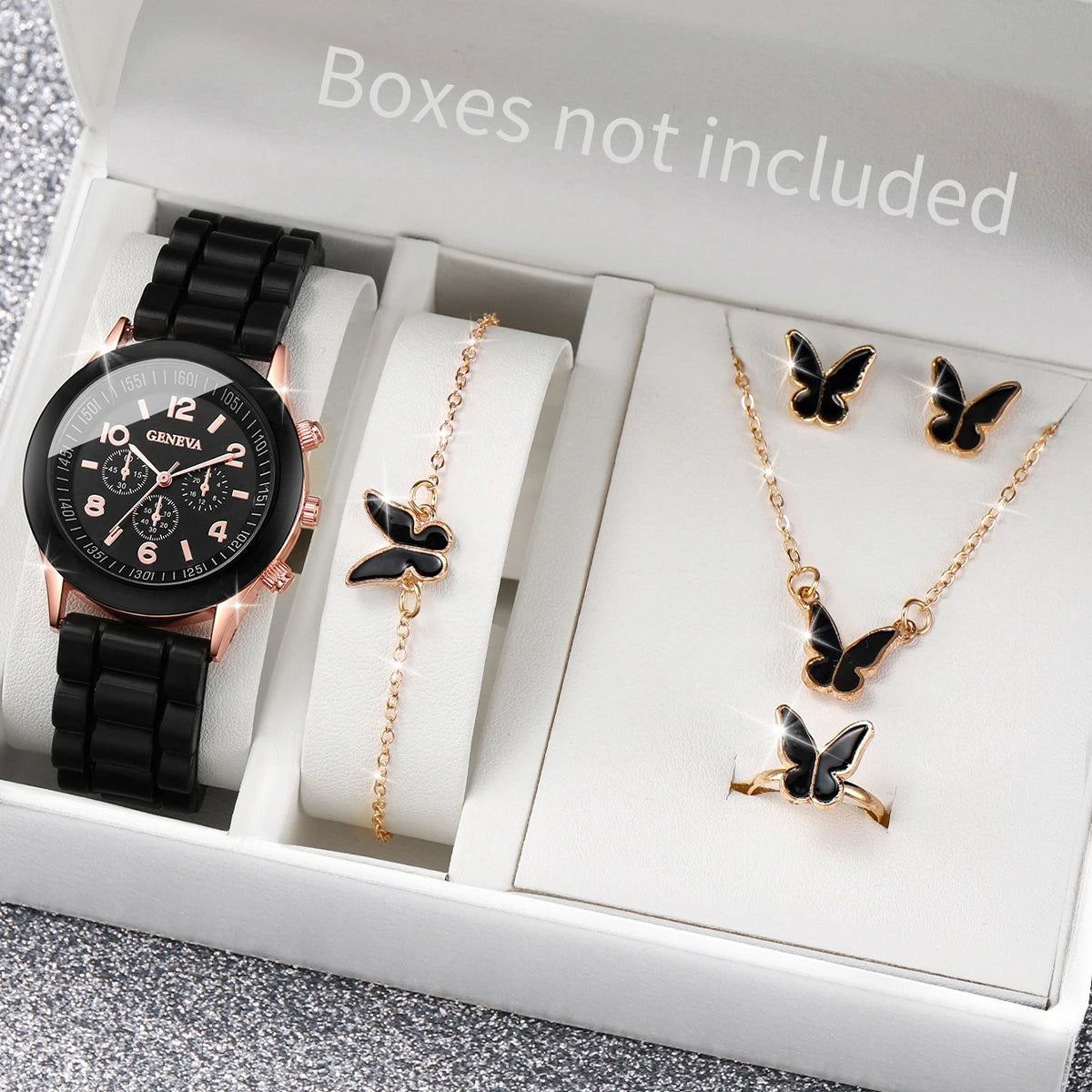 Women Watches Jewelry Set