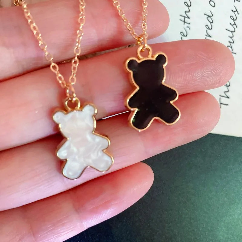 Korean Bear Pendant Necklace