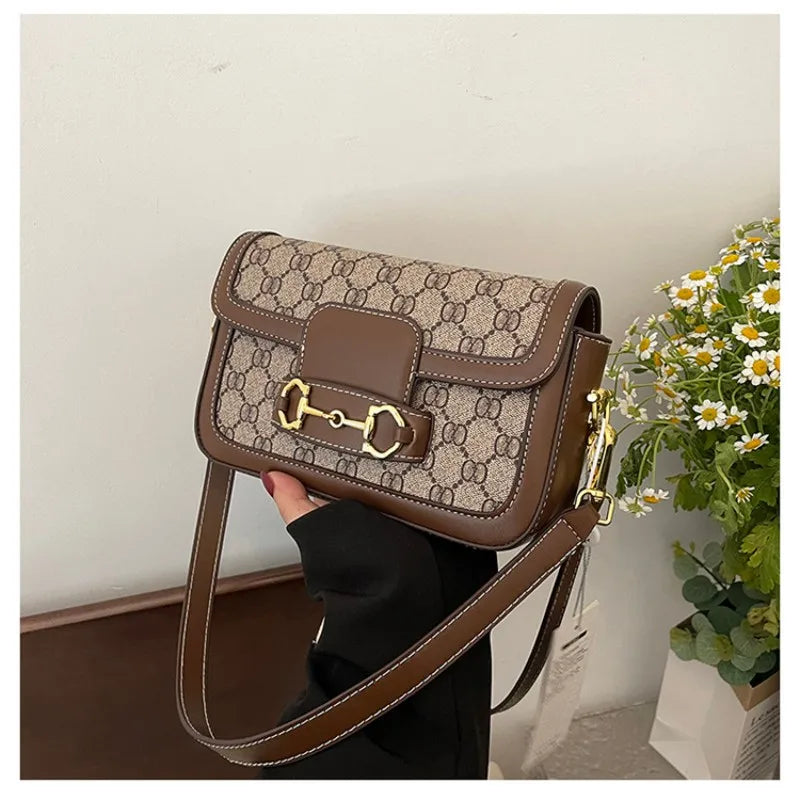Vintage Horsebit Crossbody Shoulder Bag