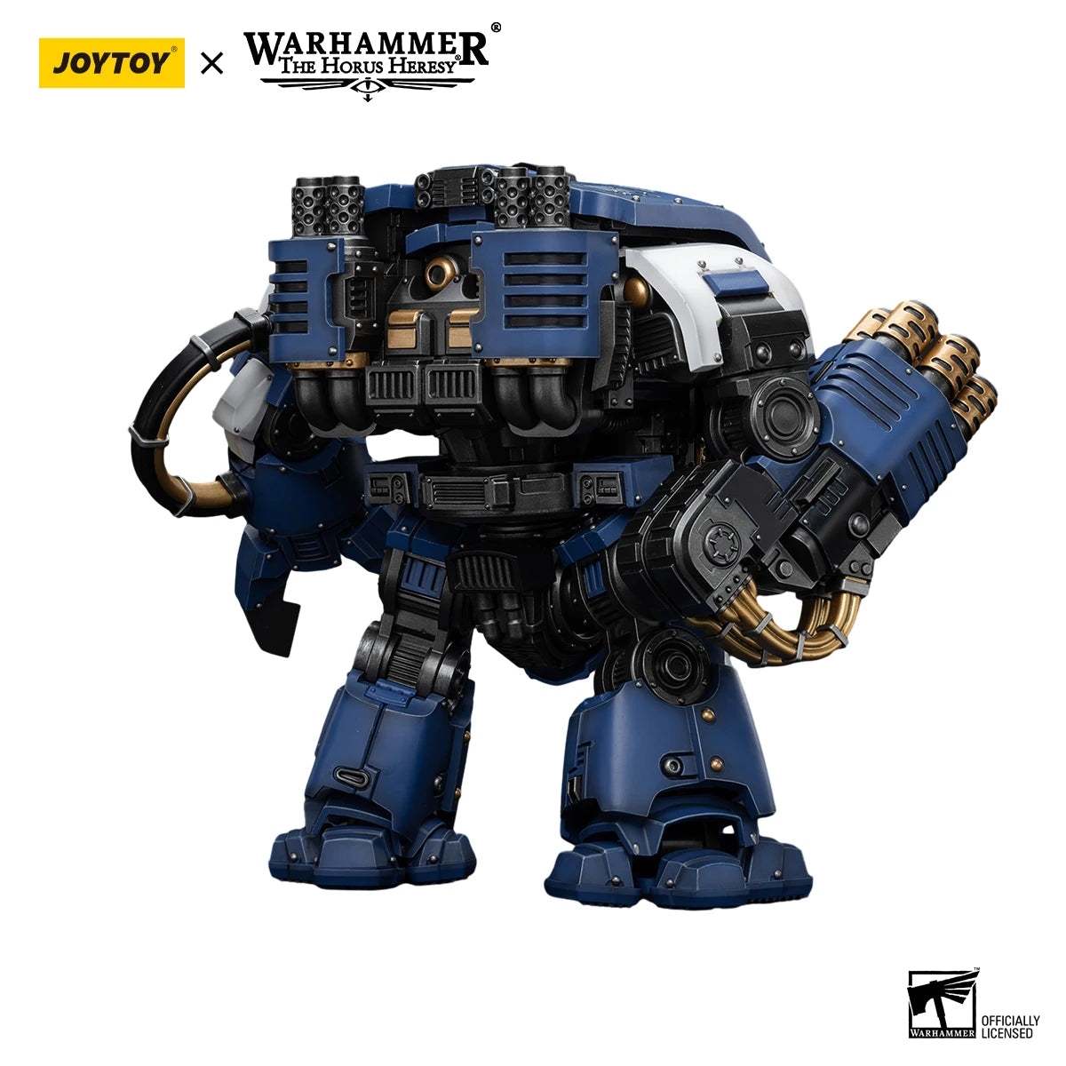JOYTOY Warhammer 1/18 Action Figures Mecha 28.6cm Ultramarines Leviathan Dreadnought with Cyclonic Melta Lance and Siege Claw