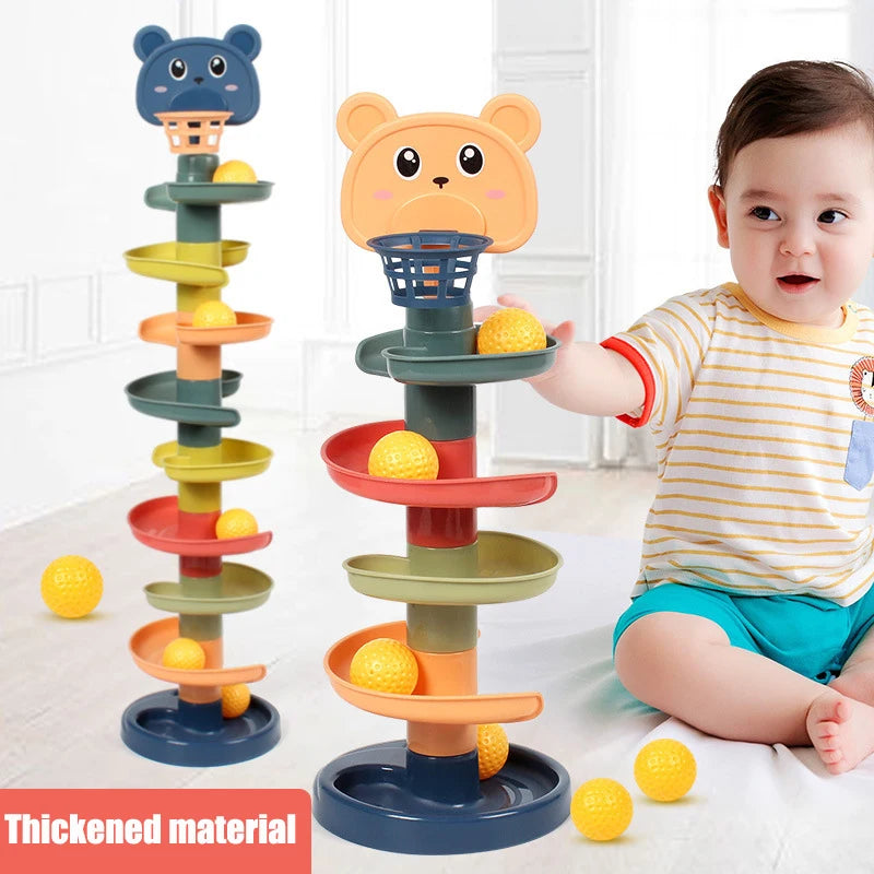 Sliding Rolling Balls Tower For Kids