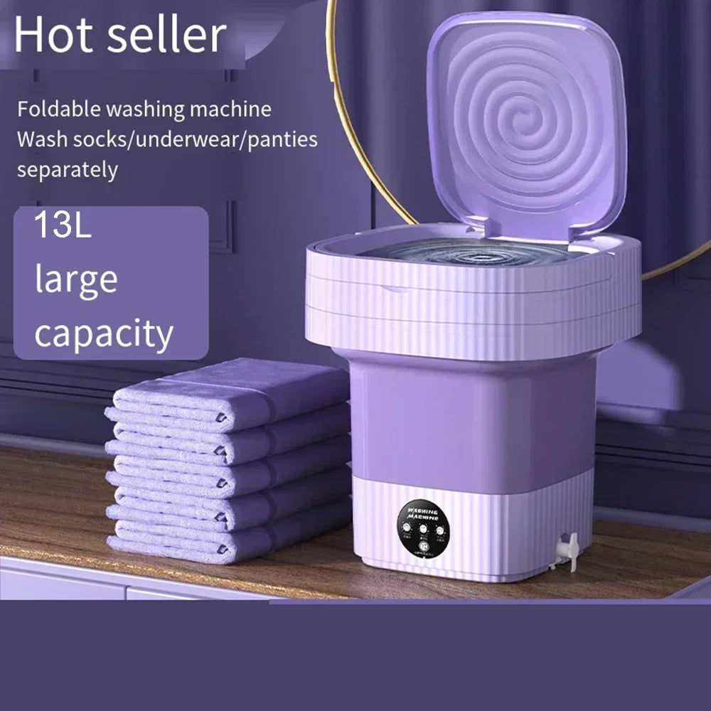 Ultrasonic Portable Folding Washing Machine