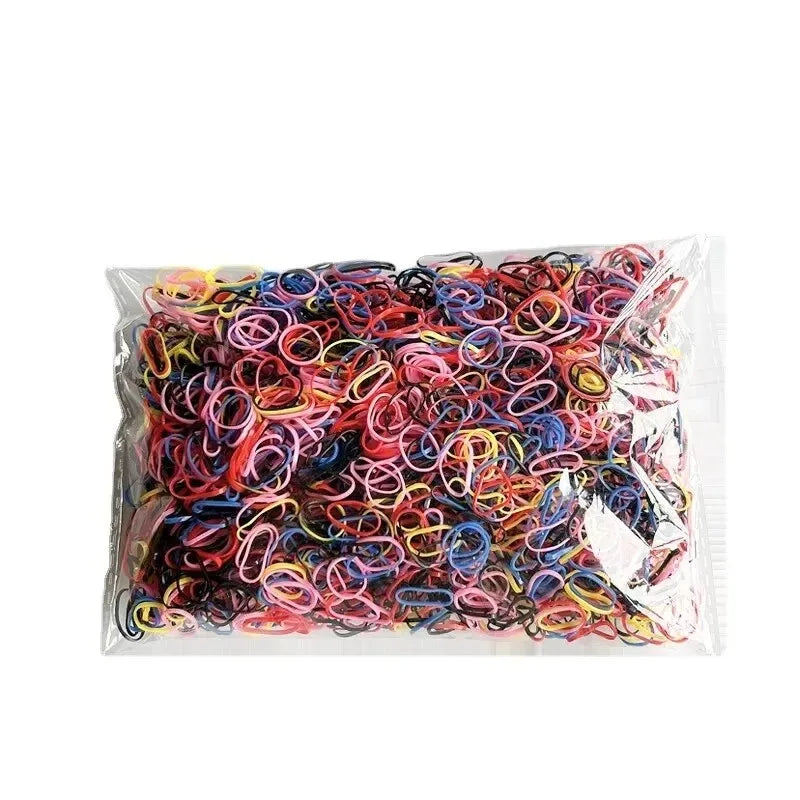 1500PCS Rubber Band Hair Ties