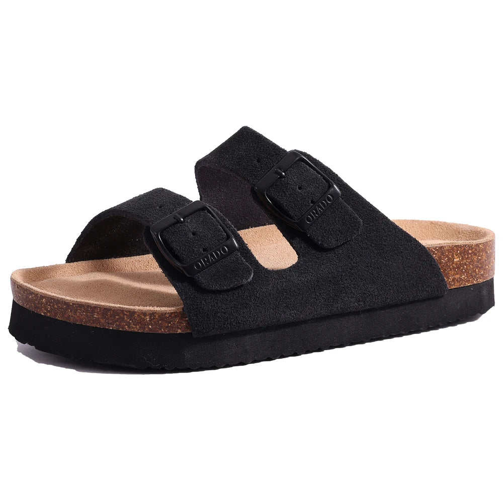 Classic Cork Clogs Suede Sandals With Arch Support