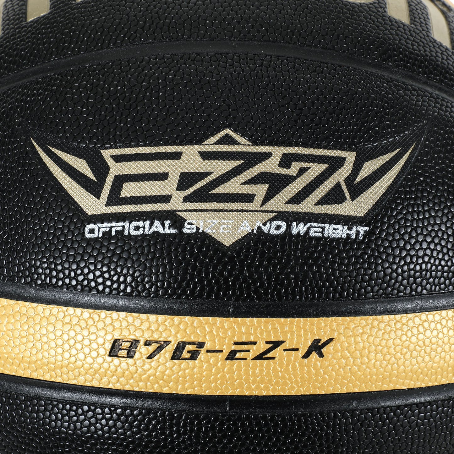 Molten Size 5 6 7 Basketball EZ-K Black Gold PU