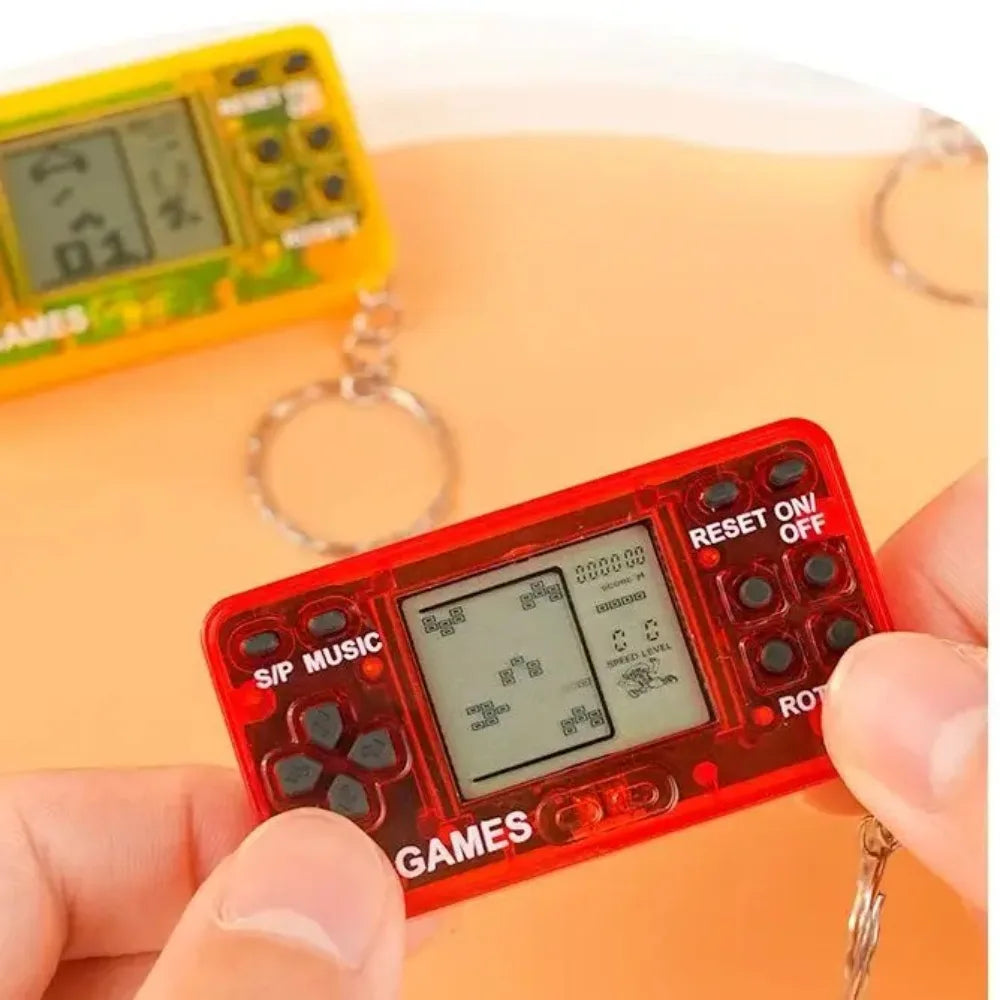 Mini Retro Handheld Game Console Keychain