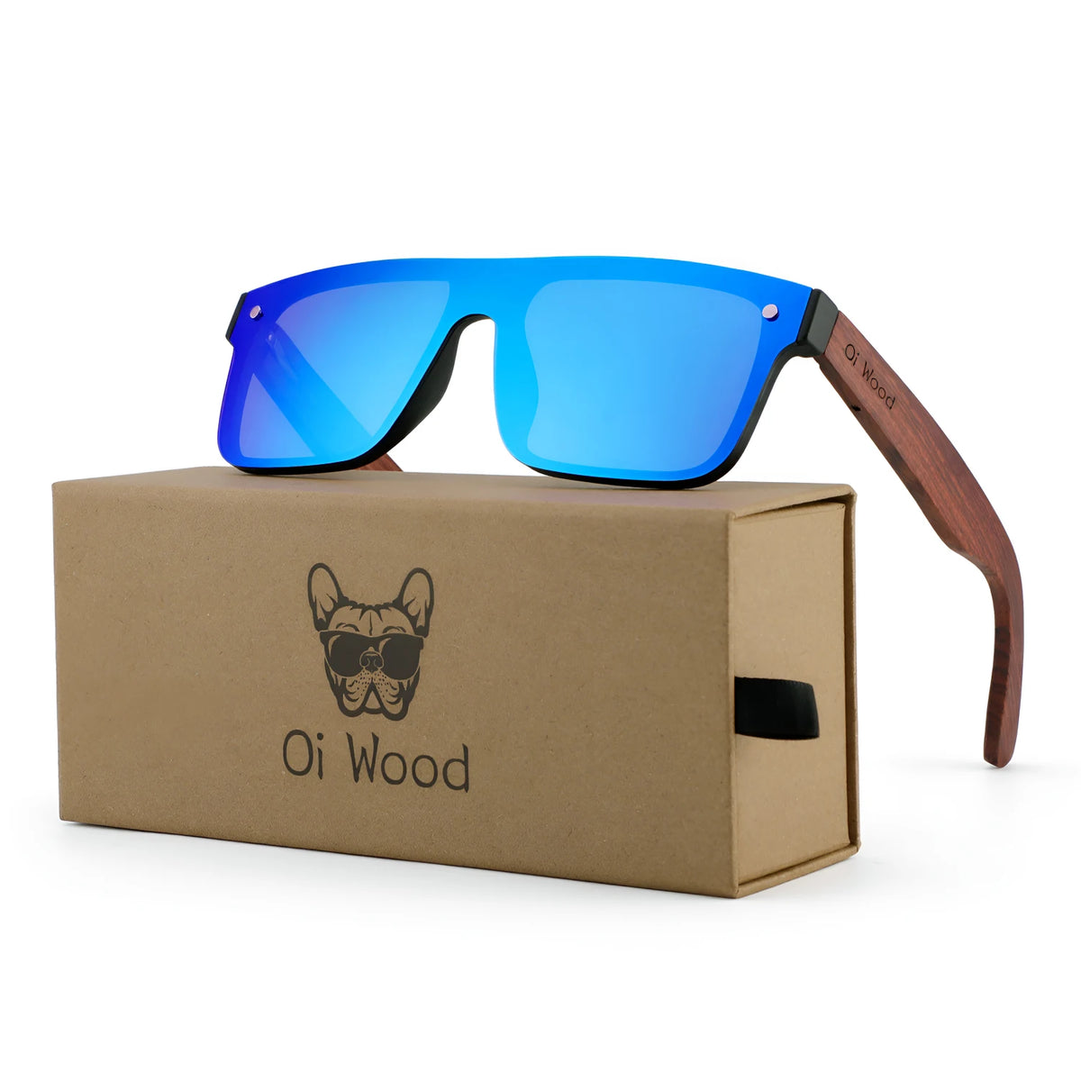 Oi Wood Sunglasses For Men Women Polarized Sunglasses For Men Square Anti Glare Driver Mirror Sun Glasses Women UV400
