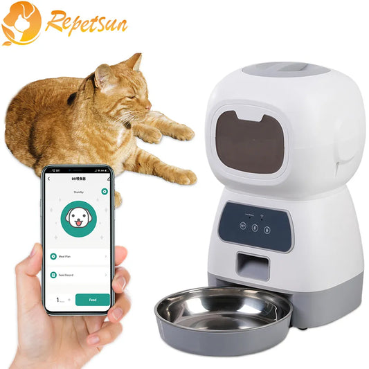 3.5L Automatic Pet Slow Dispenser WiFi Smart Swirl