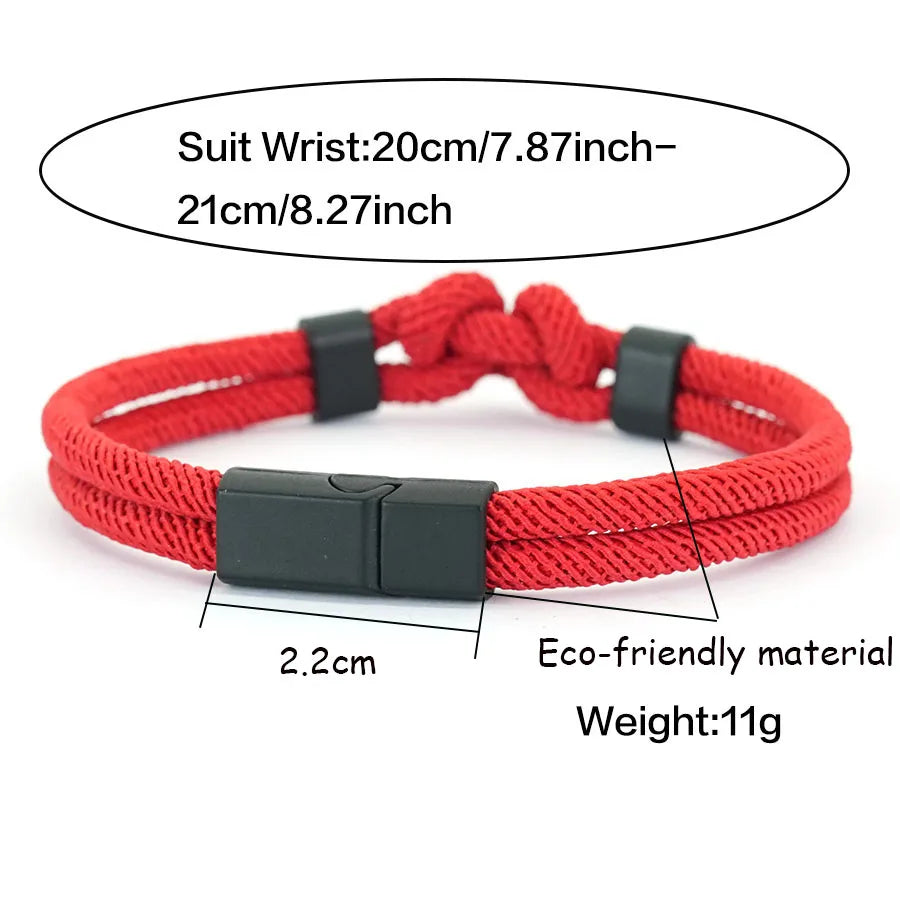 Knot Bracelet High Quality 4mm Cord 5 Color