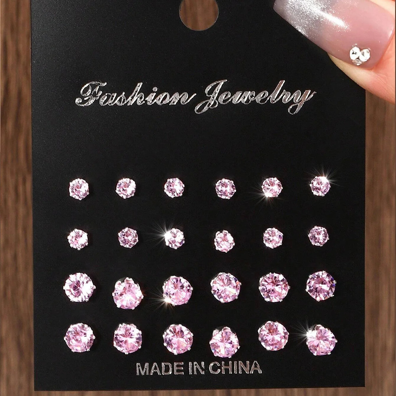 12 Pairs Of Luxurious Zirconia Earrings
