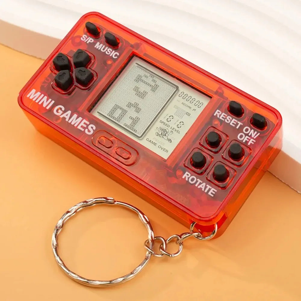 Mini Retro Handheld Game Console Keychain