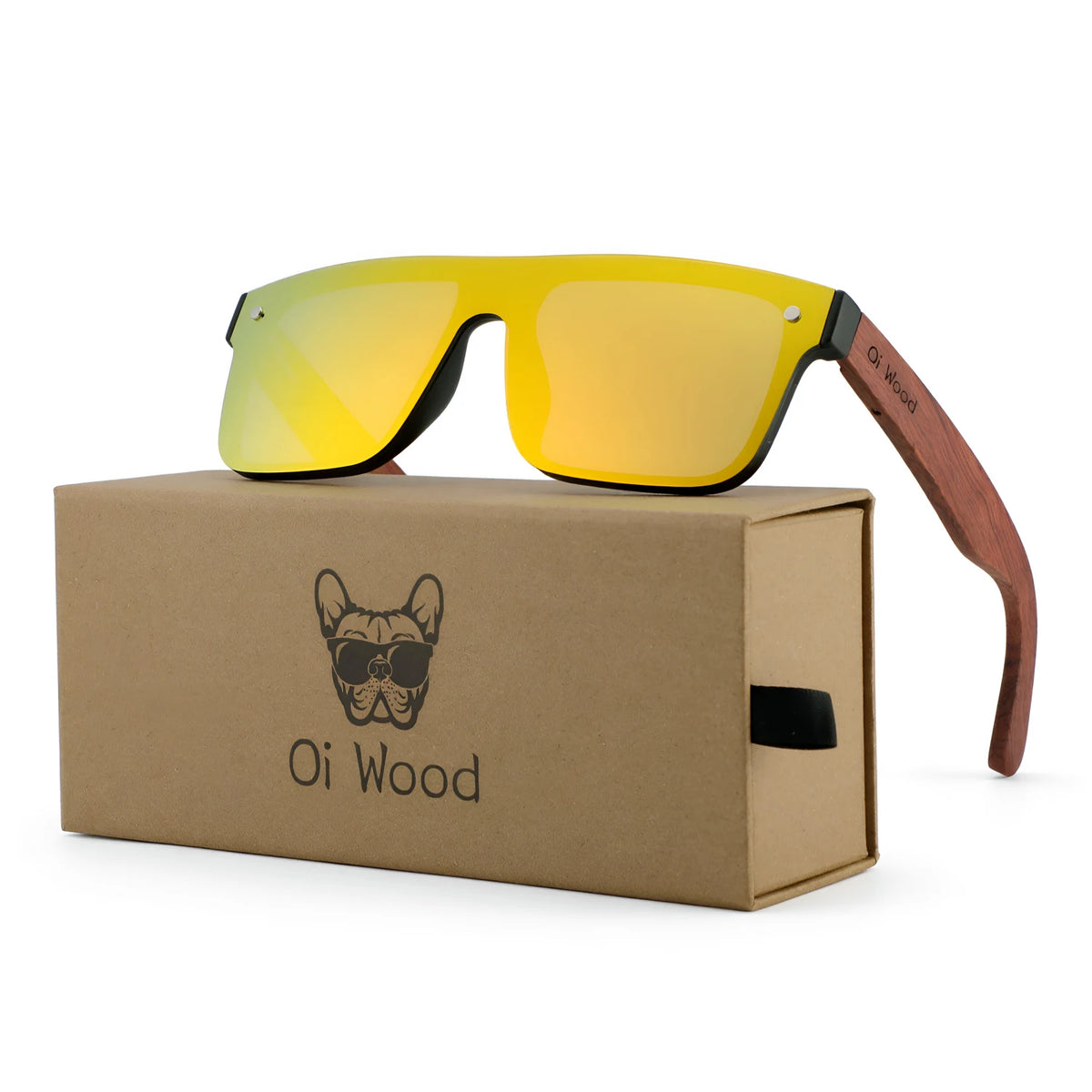 Oi Wood Sunglasses For Men Women Polarized Sunglasses For Men Square Anti Glare Driver Mirror Sun Glasses Women UV400