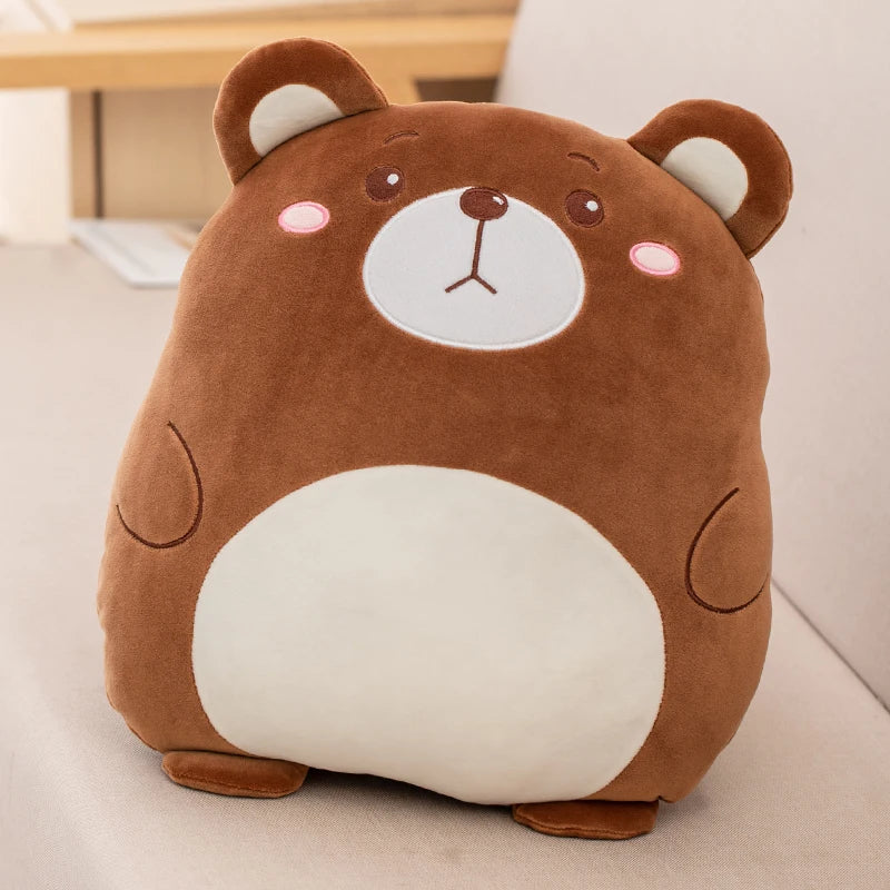 2-in-1 Animals Flannel Blanket Plush 40cm