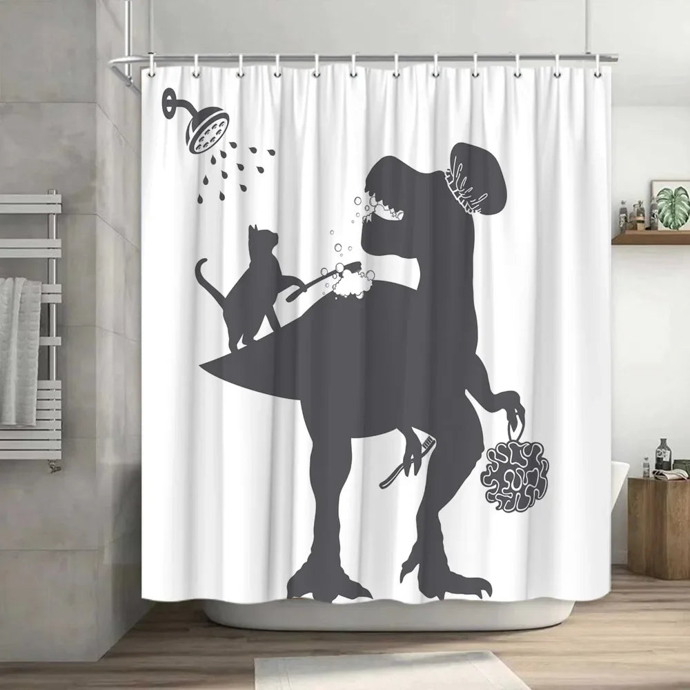 Funny Cat Shower Curtain