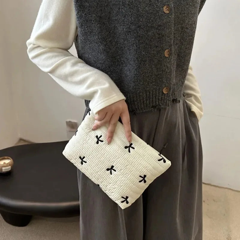 Cute Cosmetic Bag with Zipper Large Capacity