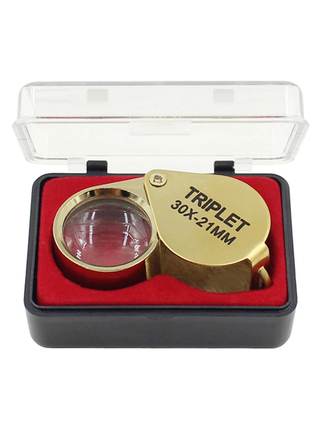 10-30X gold/silver 3 piece jewelry/reading magnifying glass