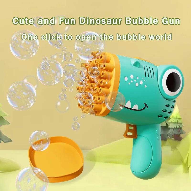 40 Hole Dinosaur Bubble Machine